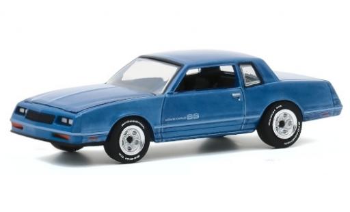 Coche miniatura Chevrolet Monte Carlo 1/64 Greenlight SS metalico azul 1984 Testfahrzeug Chevrolet Monte Carlo 1/64 Greenlight SS metalico azul 1984 Testfahrzeug coche miniatura