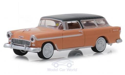 Coche miniatura Chevrolet Nomad 1/64 Greenlight rosa/gris 1955 Chevrolet Nomad 1/64 Greenlight rosa/gris 1955 coche miniatura