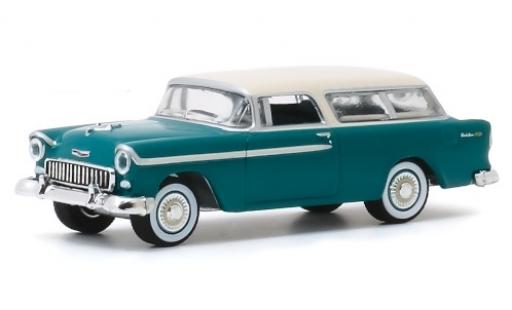Coche miniatura Chevrolet Nomad 1/64 Greenlight metalico verde/blanco 1955 Chevrolet Nomad 1/64 Greenlight metalico verde/blanco 1955 coche miniatura
