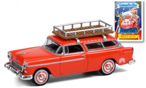 Coche miniatura Chevrolet Nomad 1/64 Greenlight naranja GPK - Garbage Pail Kids 1955 mit Dachgepäckträger Chevrolet Nomad 1/64 Greenlight naranja GPK - Garbage Pail Kids 1955 mit Dachgepäckträger coche miniatura