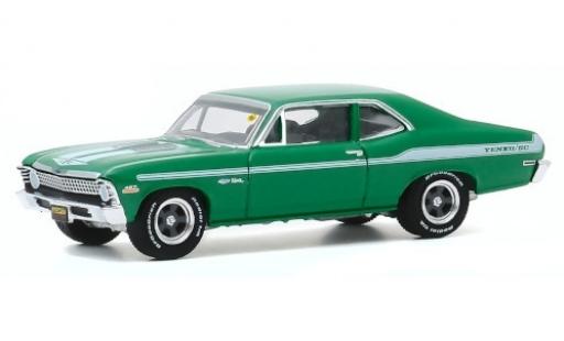 Coche miniatura Chevrolet Nova 1/64 Greenlight verde/Dekor 1972 Chevrolet Nova 1/64 Greenlight verde/Dekor 1972 coche miniatura
