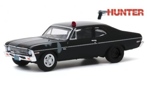 Coche miniatura Chevrolet Nova 1/64 Greenlight matt-negro 1969 Hunter (TV Serie) avec traces d Chevrolet Nova 1/64 Greenlight matt-negro 1969 Hunter (TV Serie) avec traces d coche miniatura