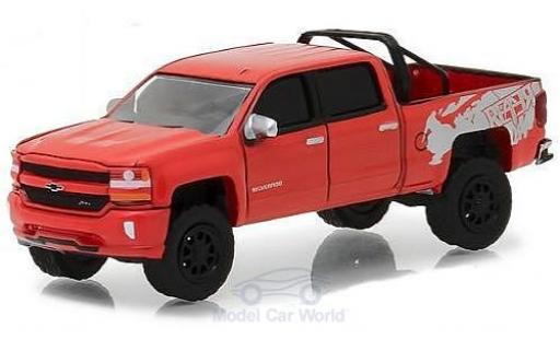 Chevrolet Silverado 1/64 Greenlight 1500 rojo 2018 coche miniatura