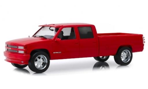 Chevrolet Silverado 1/18 Greenlight 3500 Crew Cab Custom rojo 1997 coche miniatura