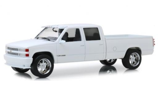Chevrolet Silverado 1/18 Greenlight 3500 Crew Cab Custom blanco 1997 coche miniatura
