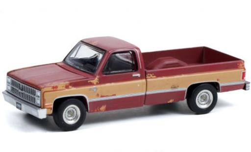 Coche miniatura Chevrolet Silverado 1/64 Greenlight C-10 matt-rojo/matt-beige 1983 mit Witterungsspuren Chevrolet Silverado 1/64 Greenlight C-10 matt-rojo/matt-beige 1983 mit Witterungsspuren coche miniatura