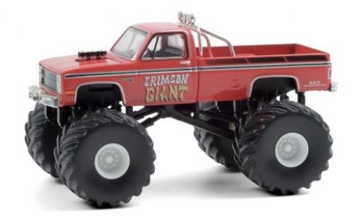 Chevrolet Silverado 1/64 Greenlight Monster Truck Crimson Giant 1987 coche miniatura
