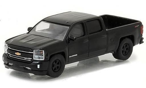 Coche miniatura Chevrolet Silverado 1/64 Greenlight negro 2016 Chevrolet Silverado 1/64 Greenlight negro 2016 coche miniatura