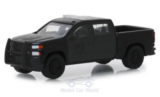 Coche miniatura Chevrolet Silverado 1/64 Greenlight SSV negro 2019 Chevrolet Silverado 1/64 Greenlight SSV negro 2019 coche miniatura
