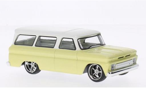 Coche miniatura Chevrolet Suburban 1/43 Greenlight Tuning amarillo/blanco 1966 Chevrolet Suburban 1/43 Greenlight Tuning amarillo/blanco 1966 coche miniatura