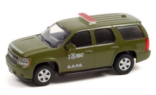 Chevrolet Tahoe 1/43 Greenlight matt-oliv Carabineros de Chile 2011 coche miniatura