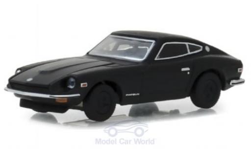 Datsun 240Z 1/64 Greenlight negro 1971 coche miniatura