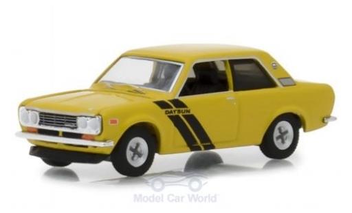 Datsun 510 1/64 Greenlight amarillo 1972 coche miniatura