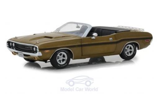 Dodge Challenger 1970 1/18 Greenlight R/T Convertible gold 1970 coche miniatura