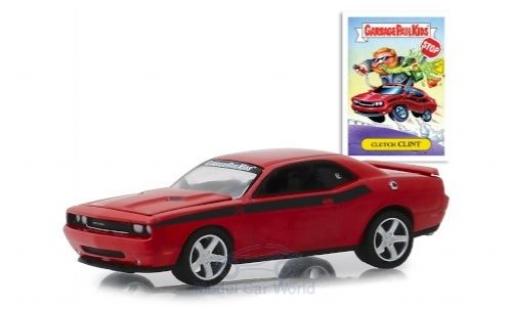 Dodge Challenger 1/64 Greenlight rojo GarbagePailKids 2012 Clutch Clint coche miniatura