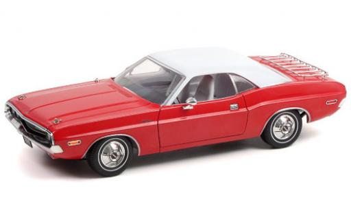 Coche miniatura Dodge Challenger 1/18 Greenlight rojo/blanco The Deputy 1970 Dodge Challenger 1/18 Greenlight rojo/blanco The Deputy 1970 coche miniatura