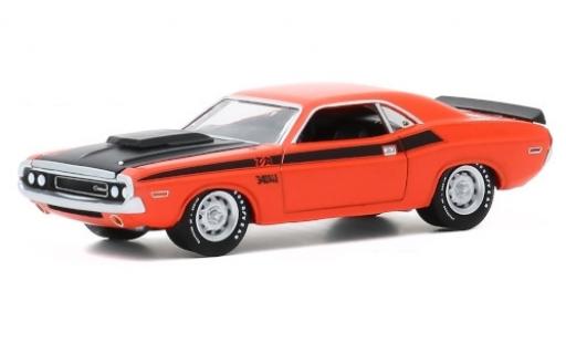 Dodge Challenger 1/64 Greenlight T/A naranja/matt-negro 1970 50 Years coche miniatura