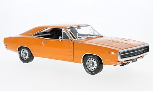 Coche miniatura Dodge Charger 1/18 Greenlight 500 naranja 1970 Dodge Charger 1/18 Greenlight 500 naranja 1970 coche miniatura