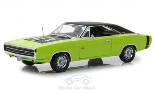 Dodge Charger 1970 1/18 Greenlight R/T SE verde/negro 1970 coche miniatura