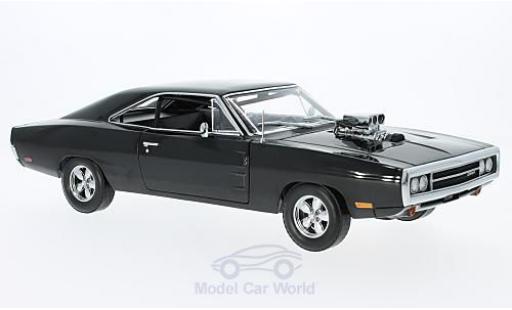 Coche miniatura Dodge Charger 1/18 Greenlight negro Fast & Furious 2001 Doms 1970 Dodge Charger 1/18 Greenlight negro Fast & Furious 2001 Doms 1970 coche miniatura