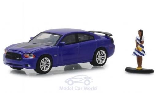 Dodge Charger 1/64 Greenlight Super Bee purpura 2013 mit Figur coche miniatura