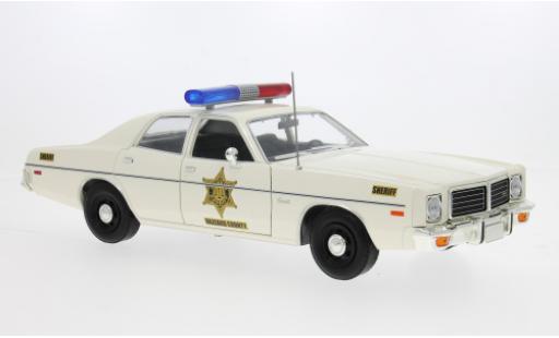 Dodge Coronet Greenlight 1975 Hazzard County Sheriff 1:18 coche miniatura