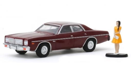 Coche miniatura Dodge Coronet 1/64 Greenlight metalico rojo/matt-rojo 1976 avec figurine Dodge Coronet 1/64 Greenlight metalico rojo/matt-rojo 1976 avec figurine coche miniatura