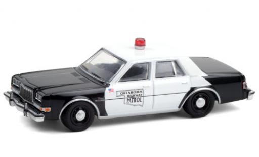 Dodge Diplomat 1/64 Greenlight Oklahoma Highway Patrol 1985 coche miniatura