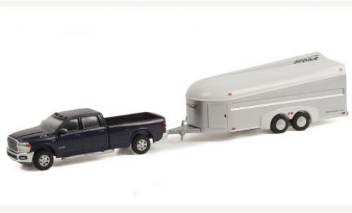Coche miniatura Dodge RAM 1/64 Greenlight 3500 Laramie Crew Cab gris 2021 mit Aerovault MK II Trailer Dodge RAM 1/64 Greenlight 3500 Laramie Crew Cab gris 2021 mit Aerovault MK II Trailer coche miniatura
