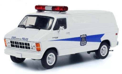 Coche miniatura Dodge RAM 1/43 Greenlight B250 Van Indiana State Police 1980 Dodge RAM 1/43 Greenlight B250 Van Indiana State Police 1980 coche miniatura