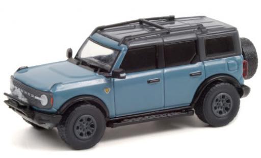 Coche miniatura Ford Bronco 1/64 Greenlight Badlands 4-Door azul/gris 2021 Ford Bronco 1/64 Greenlight Badlands 4-Door azul/gris 2021 coche miniatura