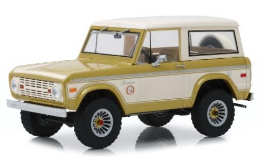 Ford Bronco 1/18 Greenlight Colorado Gold Rush gold/beige 1976 coche miniatura