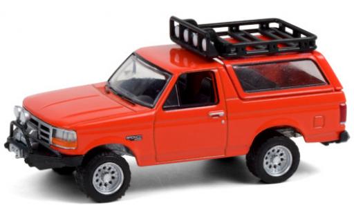 Coche miniatura Ford Bronco 1/64 Greenlight naranja 1995 Dach abnehmbar Ford Bronco 1/64 Greenlight naranja 1995 Dach abnehmbar coche miniatura