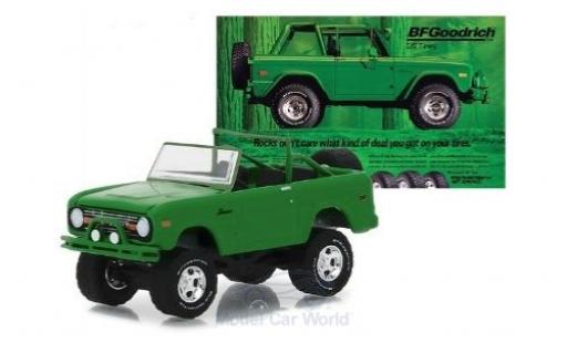 Coche miniatura Ford Bronco 1/64 Greenlight verde 1971 Ford Bronco 1/64 Greenlight verde 1971 coche miniatura