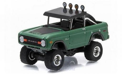 Coche miniatura Ford Bronco 1/64 Greenlight metalico verde/matt-negro 1976 All Terrain Series 3 Ford Bronco 1/64 Greenlight metalico verde/matt-negro 1976 All Terrain Series 3 coche miniatura