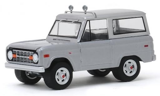 Coche miniatura Ford Bronco 1/64 Greenlight gris Speed 1970 Ford Bronco 1/64 Greenlight gris Speed 1970 coche miniatura