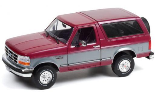 Ford Bronco 1/18 Greenlight XLT rojo/gris 1996 coche miniatura