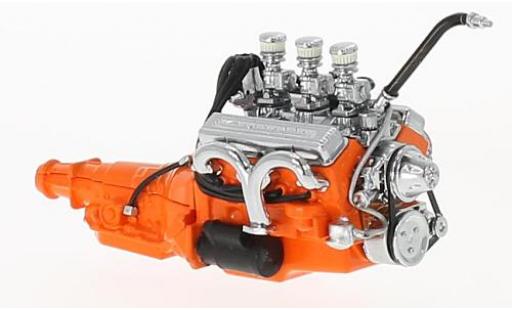 Ford Custom 1/18 Greenlight 327 naranja 1932 Small Block moteur with Transmission coche miniatura