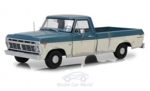 Coche miniatura Ford F-1 1/18 Greenlight 00 azul/blanco The Walking Dead 1973 Ford F-1 1/18 Greenlight 00 azul/blanco The Walking Dead 1973 coche miniatura