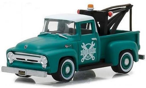 Ford F-1 1/64 Greenlight 00 verde/blanco 1956 Abschleppwagen coche miniatura
