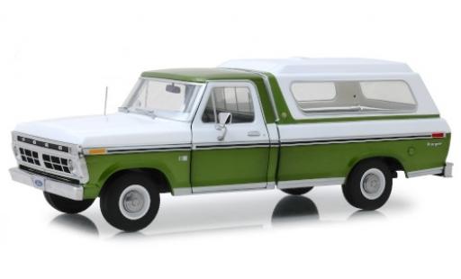 Ford F-1 1/18 Greenlight 00 metalico verde/blanco 1976 avec détachable Ladeabdeckung coche miniatura