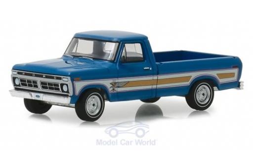 Ford F-1 1/64 Greenlight 00 Pick-Up azul 1976 coche miniatura