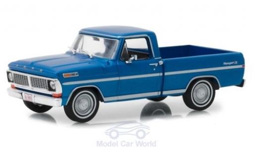 Coche miniatura Ford F-1 1/43 Greenlight 00 Pick-Up metalico azul 1970 Ford F-1 1/43 Greenlight 00 Pick-Up metalico azul 1970 coche miniatura