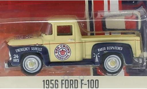 Ford F-1 1/64 Greenlight 00 Red Crown Gasoline 1956 Running On Empty Series 1 ohne Vitrine coche miniatura