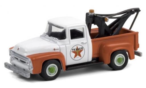 Ford F-1 1/64 Greenlight 00 Tow Truck Texaco 1956 coche miniatura
