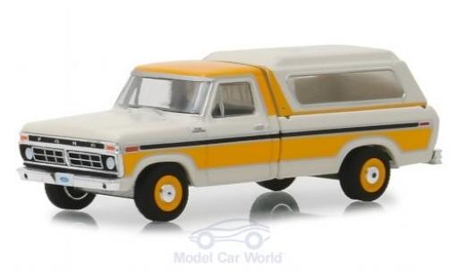 Ford F-1 1/64 Greenlight 00 blanco/naranja 1977 coche miniatura