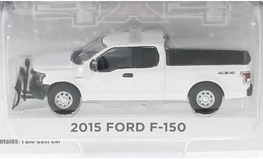 Ford F-1 1/64 Greenlight 50 blanco 2015 avec Chasse-neige coche miniatura