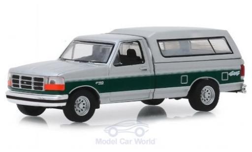 Ford F-1 1/64 Greenlight 50 XLT gris/verde 1996 coche miniatura