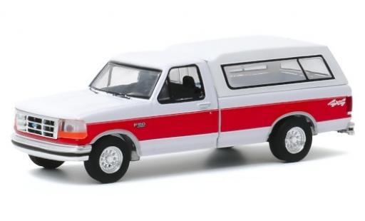 Coche miniatura Ford F-1 1/64 Greenlight 50 XLT blanco/rojo 1994 Ford F-1 1/64 Greenlight 50 XLT blanco/rojo 1994 coche miniatura