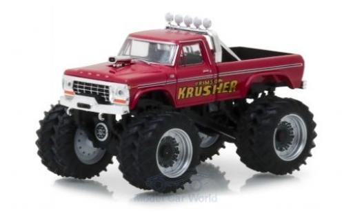 Coche miniatura Ford F-250 1/64 Greenlight Monster Truck rojo Krimson Krusher 1973 Ford F-250 1/64 Greenlight Monster Truck rojo Krimson Krusher 1973 coche miniatura